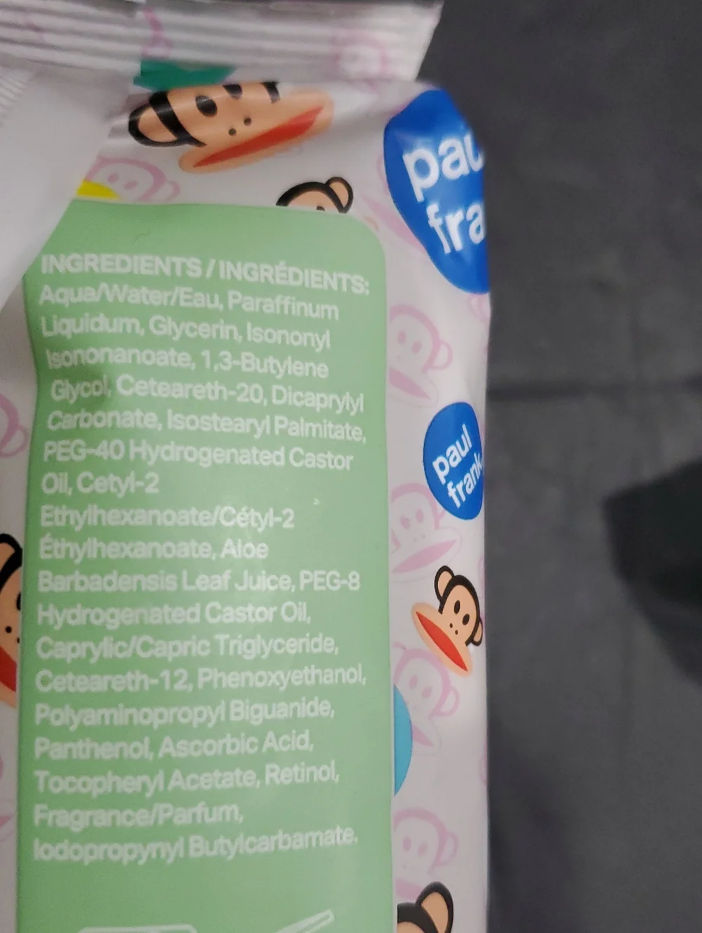 Paul Frank aloe vera extract makeup cleansing wipes 80 count brand new